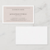 洗練されたデザインモダンミニマルトレンディー 名刺 (正面/裏面)