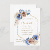 洗練されたデザイン 招待状 (正面/裏面)