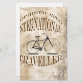 洗練されたトラ国際的ベラー 便箋 (正面/裏面)