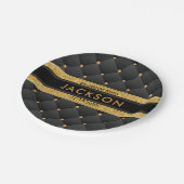 洗練されたバチュラーパーティ ペーパープレート (アングル)