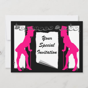 洗練されたバチュラーパーティ 招待状