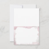 洗練されたバラピンクの結婚式の折りたたみ式エスコートカード 招待状 (正面)