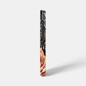 洗練されたバラフローラiPhone 12ミニケースアート iPhoneケース (左側面)