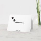 洗練されたバラ – 犬 – 前足 – ,泣かないで… カード (裏面)