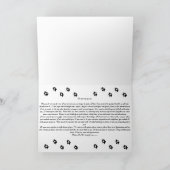 洗練されたバラ – 犬 – 前足 – ,泣かないで… カード (内部)