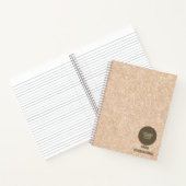 洗練されたパーソナライズされたBeigeビジネスノートブック ノートブック (内部)