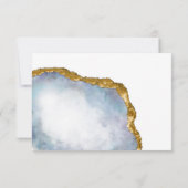 洗練されたパールゲートRSVP応答カード 出欠カード (裏面)