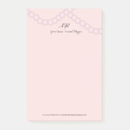 洗練されたパールロゴイニシャル事業 ポストイット