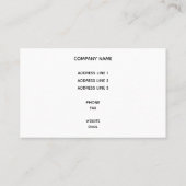 洗練されたビーチの日没の中国のなBilingual 名刺 (裏面)