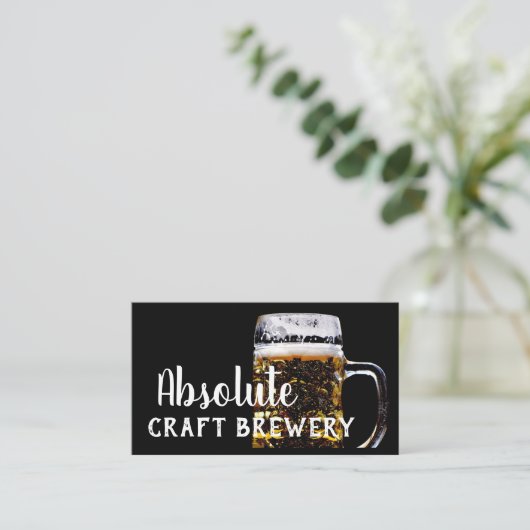 洗練されたビールのジョッキの技術のビール醸造所 名刺 (スタンド正面)