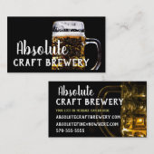 洗練されたビールのジョッキの技術のビール醸造所 名刺 (正面/裏面)