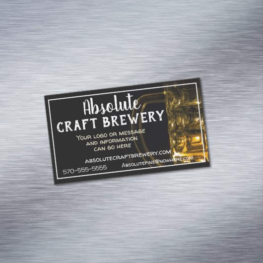 洗練されたビールマグクラフトビール会社 マグネット名刺 (インサイチュ)