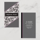 洗練されたフェミニン名刺 名刺 (正面/裏面)