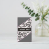 洗練されたフェミニン名刺 名刺 (スタンド正面)