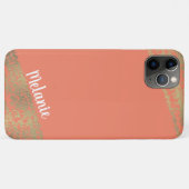 洗練されたフォイル金ゴールドエッジ名Any Color Case-Mate iPhoneケース (裏面(横))