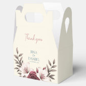 洗練されたフラワーマイクロウェディングスイート フェイバーボックス (オープン)