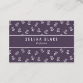 洗練されたフローラシック | モダンエレガント 名刺 (正面)