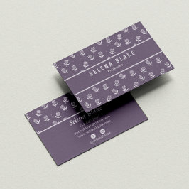 洗練されたフローラシック | モダンエレガント 名刺