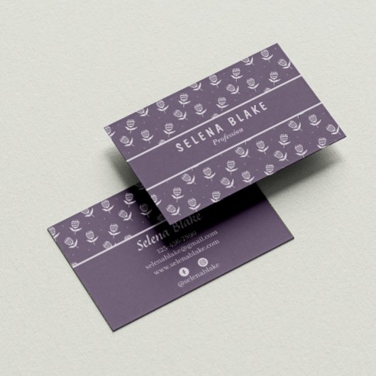 洗練されたフローラシック | モダンエレガント 名刺