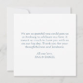 洗練されたフローラ結婚マイクロズスイート サンキューカード (裏面)