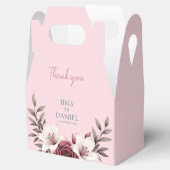 洗練されたフローラ結婚マイクロズスイート（ピンク） フェイバーボックス (オープン)