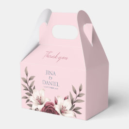 洗練されたフローラ結婚マイクロズスイート(ピンク) フェイバーボックス