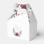 洗練されたフローラ結婚マイクロズスイート（白） フェイバーボックス (裏面サイド)