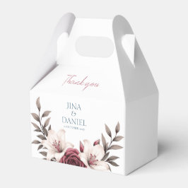 洗練されたフローラ結婚マイクロズスイート(白) フェイバーボックス