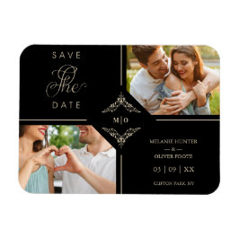 洗練されたフローリ結婚ッシュのイニシャル装飾品 マグネット