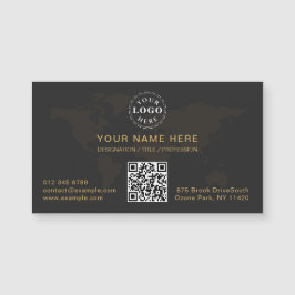 洗練されたブラックゴールドの磁気カード - あなただけの特別な一枚