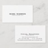 洗練されたブラック金ゴールド白スタイリッシュ 名刺 (正面/裏面)