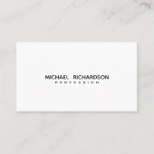 洗練されたブラック金ゴールド白スタイリッシュ 名刺 (正面)