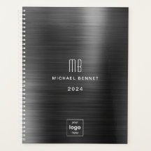 洗練されたブラック ビジネス ロゴ 2024
