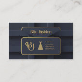 洗練されたブラック&ホワイトとペッパーピンクアセン 名刺 (裏面)