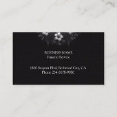 洗練されたブラック 名刺 (裏面)