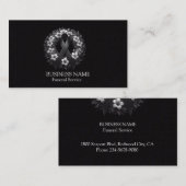洗練されたブラック 名刺 (正面/裏面)