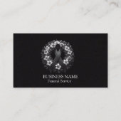 洗練されたブラック 名刺 (正面)