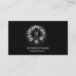 洗練されたブラック 名刺