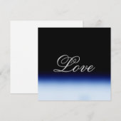 洗練されたブルーブラックラブウェディング (正面/裏面)