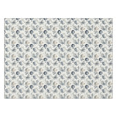 洗練されたブルーベージュ&金ゴールドクリスマス テーブルクロス (正面(横))