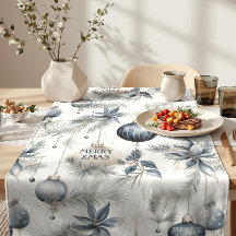 洗練されたブルー&金ゴールドクリスマス