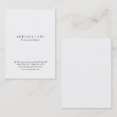 洗練されたプレーンシンプルプロフェッショナル 名刺 (正面/裏面)