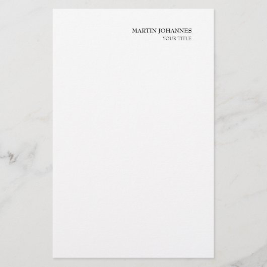 洗練されたプロフェッショナルなホワイト ビジネス カード (正面)