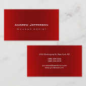 洗練されたプロフェッショナルアーティストの名刺 名刺 (正面/裏面)