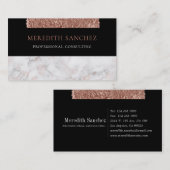 洗練されたプロフェッショナルバラ金ゴールドマーブルカスタム 名刺 (正面/裏面)