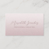 洗練されたプロフェッショナルマウヴバラピンクきらめく 名刺 (正面)