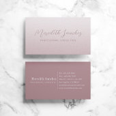 洗練されたプロフェッショナルマウヴバラピンクきらめく 名刺