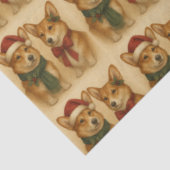 洗練されたホリデーコエレガントルギカップルのクリスマス 薄葉紙 (詳細)