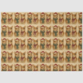 洗練されたホリデーコエレガントルギカップルのクリスマス 薄葉紙 (正面)