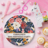 洗練されたボーホー フラワープレート ペーパープレート (パーティー)